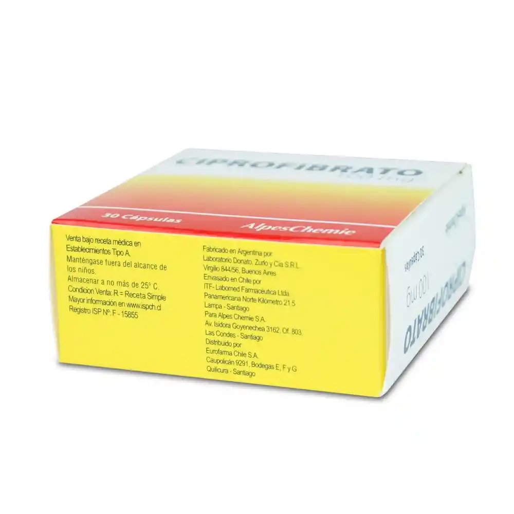 Ciprofibrato 100 mg Capsulas