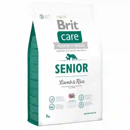 Brit Care Alimento para Perro Senior Sabor Cordero y Arroz