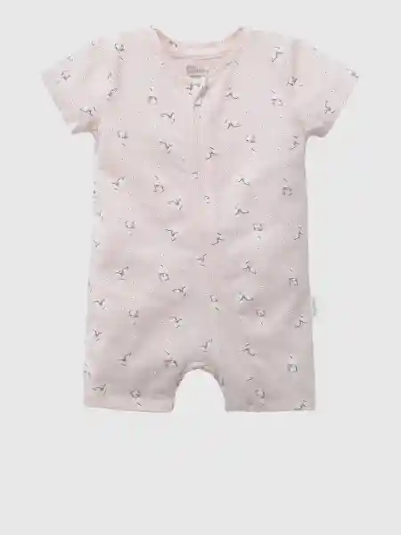 Colloky Enterizo Manga Corta Fp Nbgrl Rosado 0/3 Meses PJJE0831V26