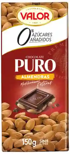 Valor Chocolate Sin Azucar Con Almendras