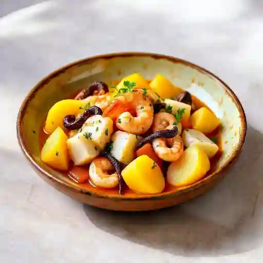 Ceviche De Pescado C/Pulpo Y Camaron