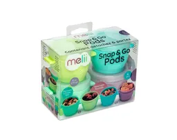 Melii Set de Contenedores Snap &Amp go 177 mL