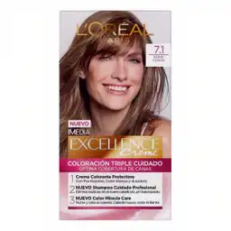 Loreal Paris-Excellence Creme Coloración 7.1 Rubio Cenizo