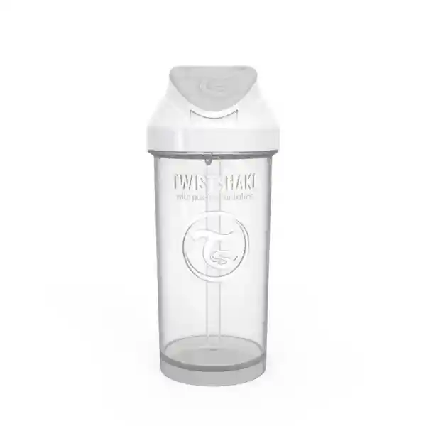Twistshake Vaso Con Bombilla Straw Cup Blanco - TS341