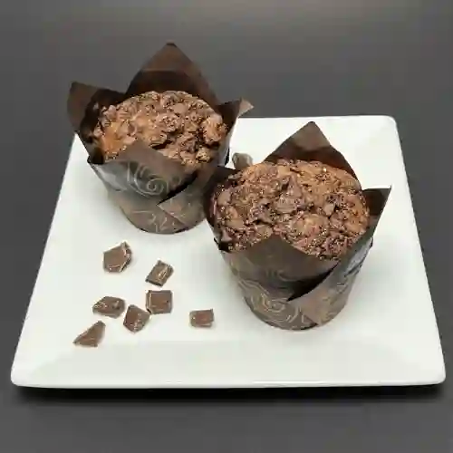 2 Choco Muffin de Avena Sin Azúcar