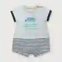 Bombacho Polera de Bebé Niño + Short Gris Melange Talla RN