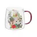 Tazón de Vidrio Con Diseño y Glitter 500 mL Casaideas