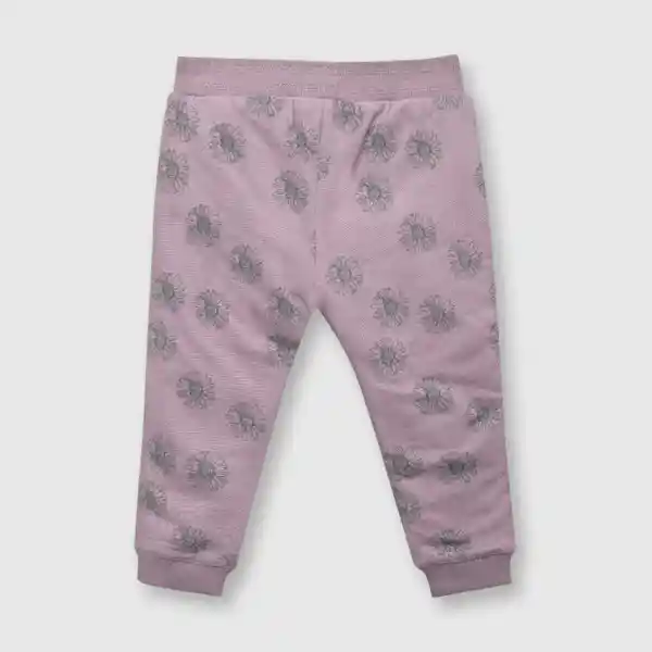 Pantalón de Bebé Niña Flores Violeta Talla 9/12M Colloky