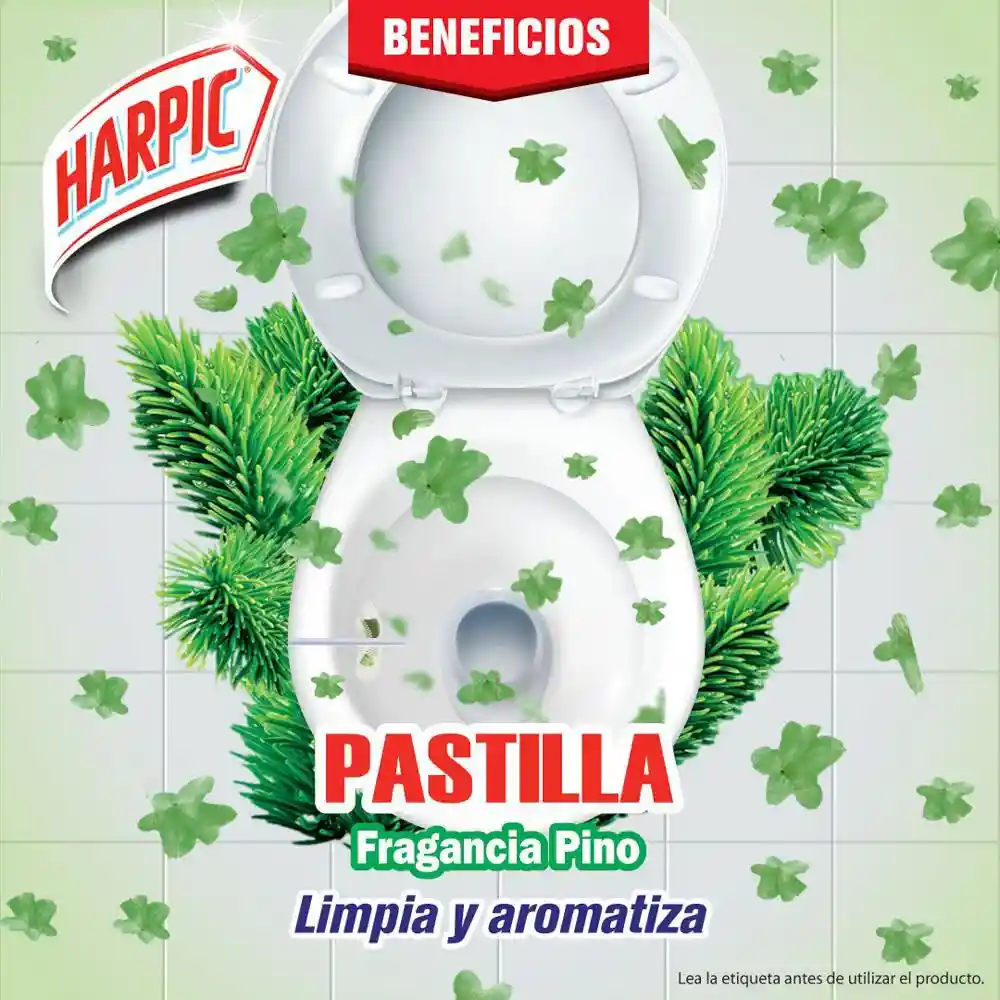 Harpic Pastilla para Inodoros Pino 20gr