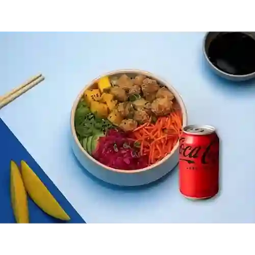 Crispy poke + bebida