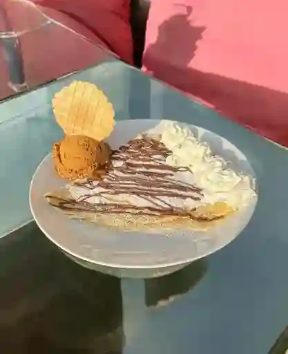 Crepe Nutella y Helado