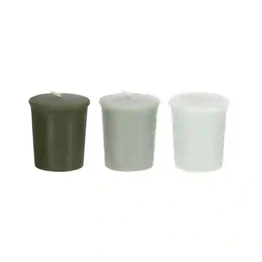 Set de Vela Votiva Aroma té Verde 4.5 x 4.9 cm Casaideas