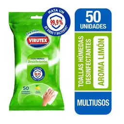 Virutex Toallas Desinfectantes Multiusos Aroma Limón