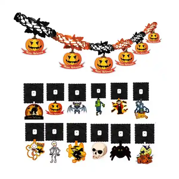 Guirnalda Diseños Halloween Color
