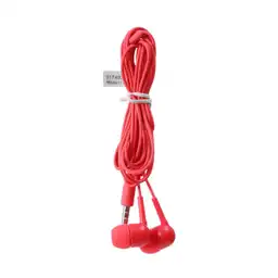 Miniso Audífonos de Cable Estuche en Forma de Capsula Rojo