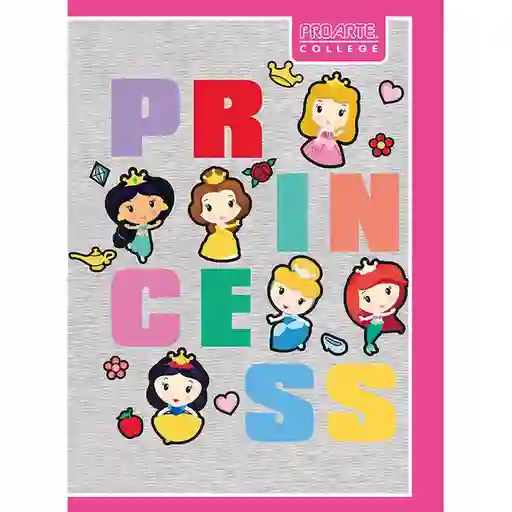 Proarte Cuaderno College Princesas Kawaii 80 Hojas 7 mm