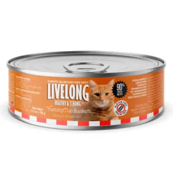 Livelong Alimento Húmedo Gato Natural Receta Delicias de Aves