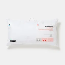 Almohada Microfibra Color Blanco 50 x 90 cm