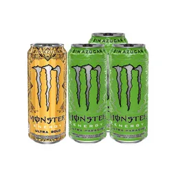 Combo Monster Bebida Energizante Ultra Gold Monster Energy