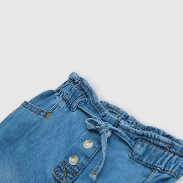 Jean Mezclilla de Bebé Niña Light Denim Talla 24M Colloky