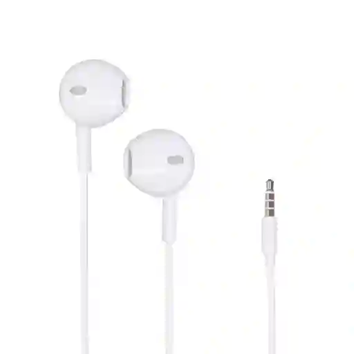 Audífonos de Cable Color Blanco Miniso