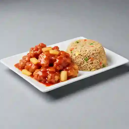 Combo costillar cantones con arroz