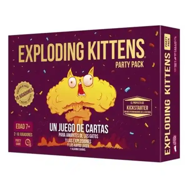 Asmodee Juego de Mesa Exploding Kittens Party Pack - EKIEK04ES
