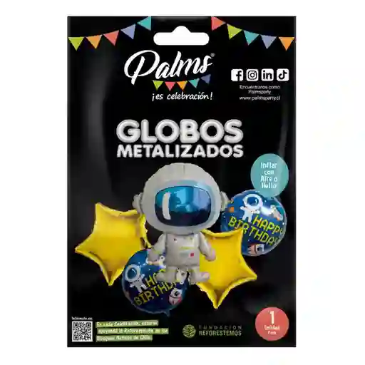 Globo Aluminio Cohete Astronauta
