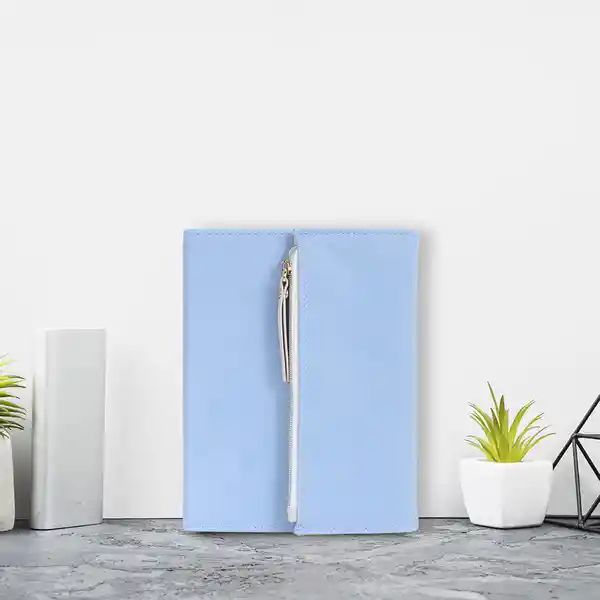 Miniso Cuaderno de Negocios Trifold Azul