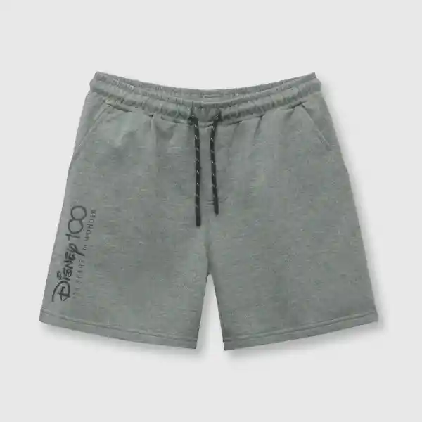 Bermuda 100 Disney de Niño Gris Melange Talla 4A Colloky