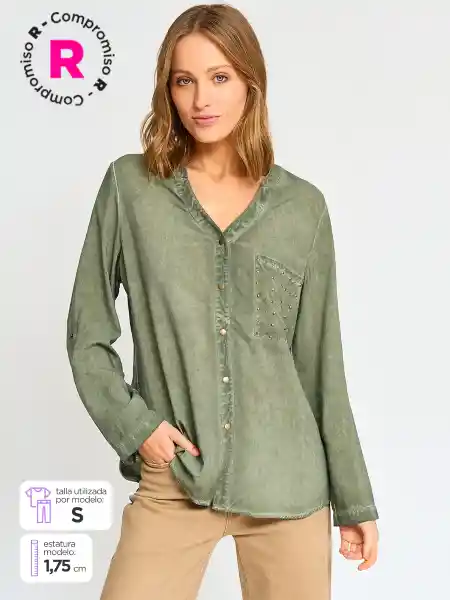 Regatta Blusa Manga Larga Brindis C Ess S25 Oliva L