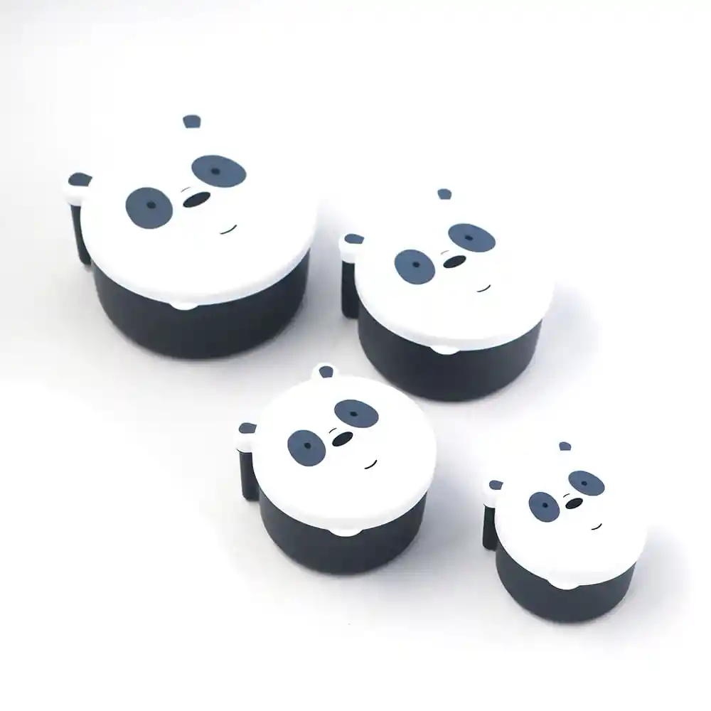 Miniso Set Contenedor de Comida Panda we Bare Bears Panda