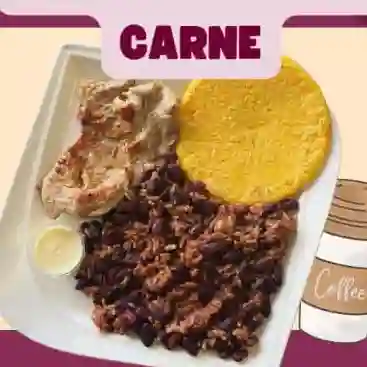 Calentado con carne