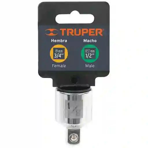 Truper Adaptador Para Chicharra Cuadrante 3/4'' a 1/2''