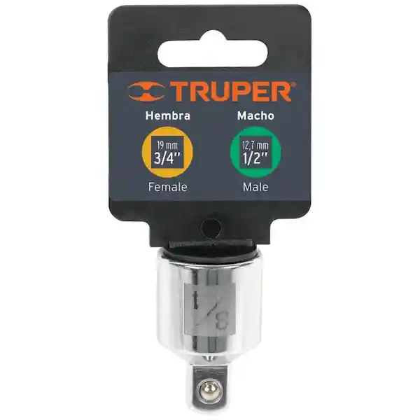 Truper Adaptador Para Chicharra Cuadrante 3/4'' a 1/2''