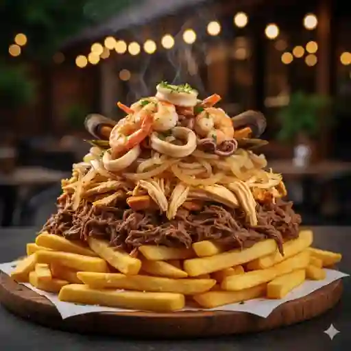 Chorrillana Grande 3 Sabores