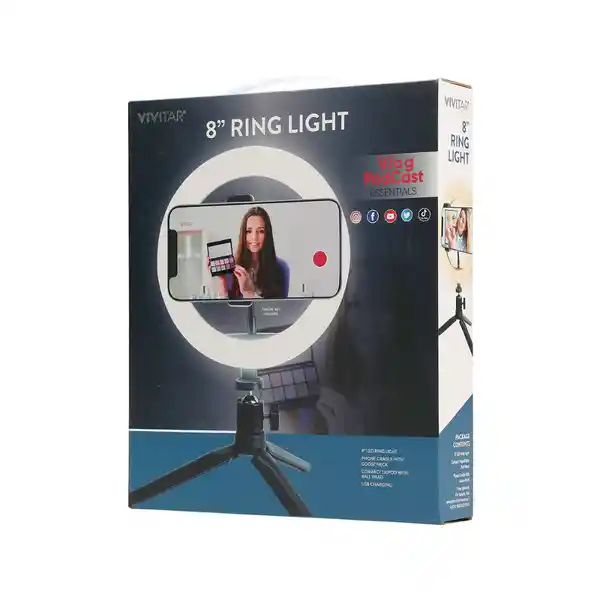 Vivitar Aro Streaming Essentials 8 Led Ring Light