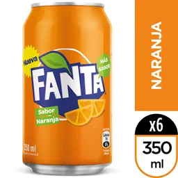 Fanta Naranja 350 Ml Multipack X 6