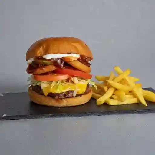 New Yorker Burger con Papas