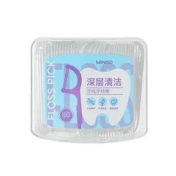 Miniso Hilo Dental de Limpieza Profunda de Dos Línea