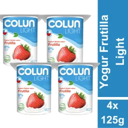 4 x Colun Yogur Light Frutilla
