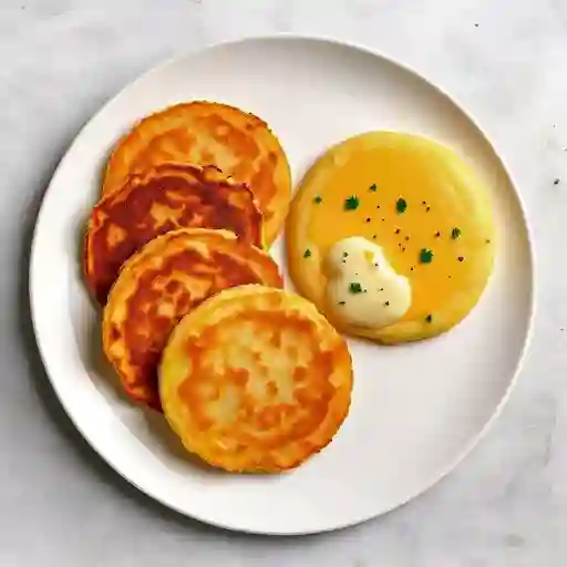 Arepitas Con Nata Y Queso De Mano (4 Unds)