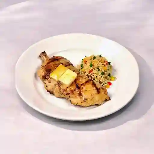 Poulet Roti C/ Ensalada Tibia De Couscous