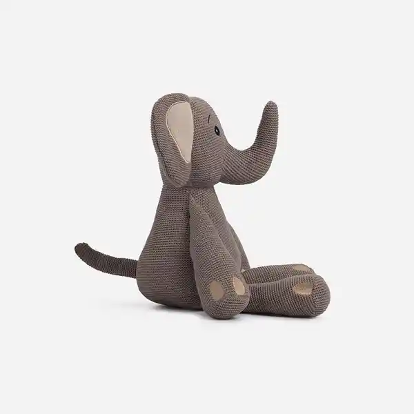 Cojín Muñeco Tejido Elefante Rosen