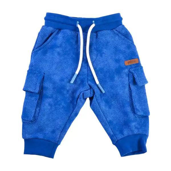 Pantalón Sudadera Bebé Niño Azul Talla 18 M Pillin