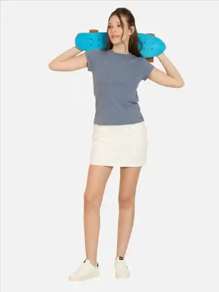 Maui Polera Manga Corta Azul L 5P594WV