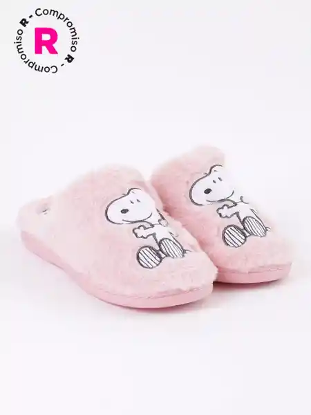 Snoopy Zapatos hi Rosado L V26