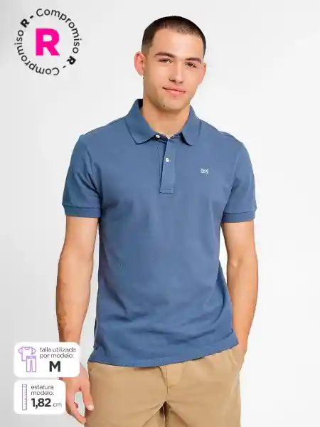 Regatta Polera Manga Corta Piq Denim L SS25