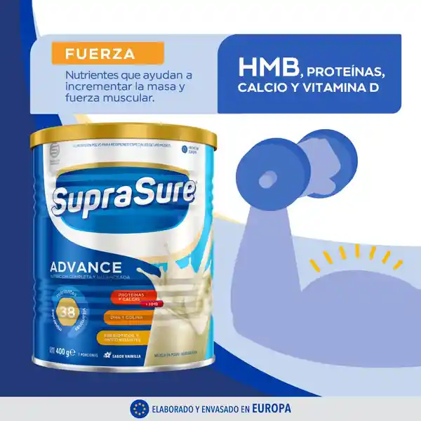 SupraSure Suplemento Alimenticio en Polvo Adulto Advance