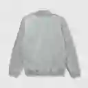 Suéter Clásico De Niño Gris Talla 12 Años